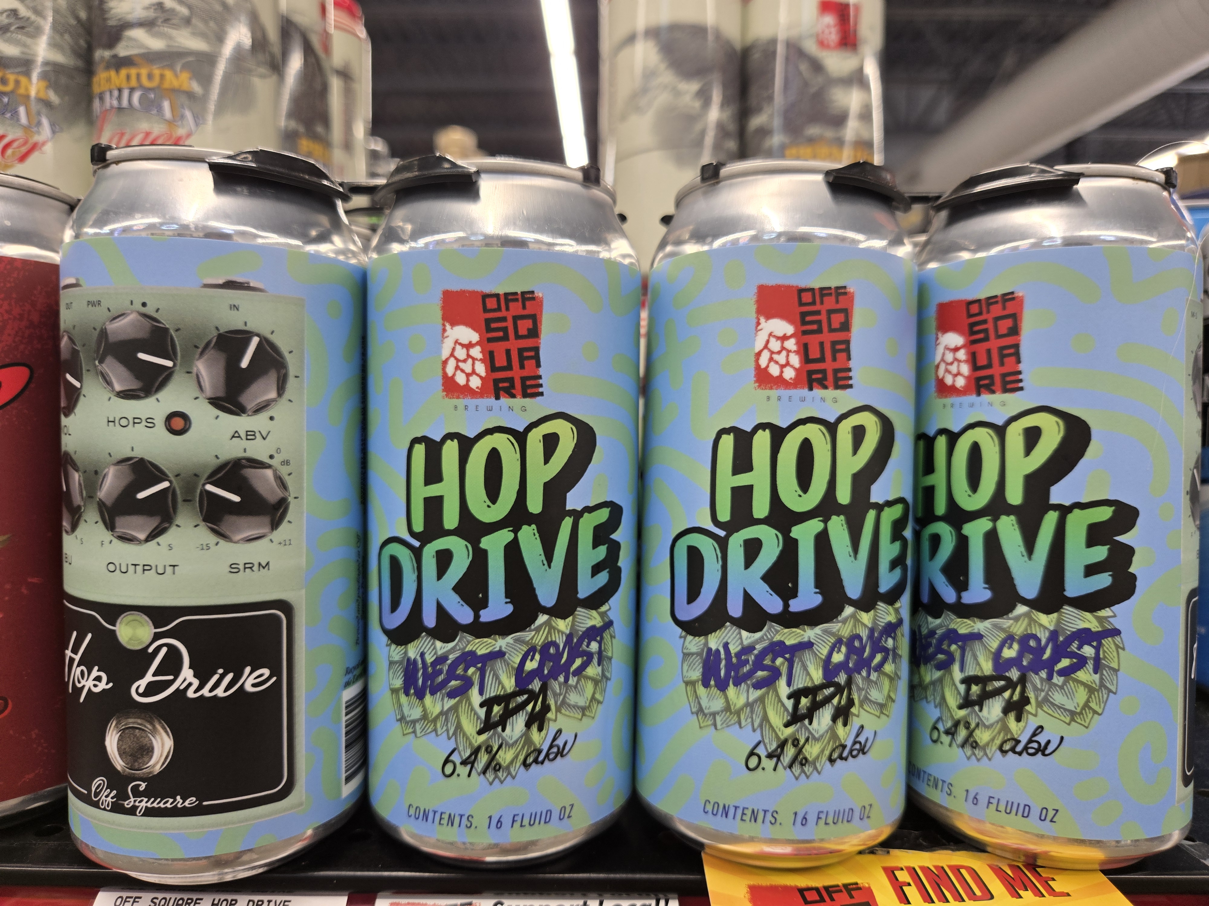 Off Square Hop Therapy and Hop Drive craft beer at Five Star Liquor in Crown Point